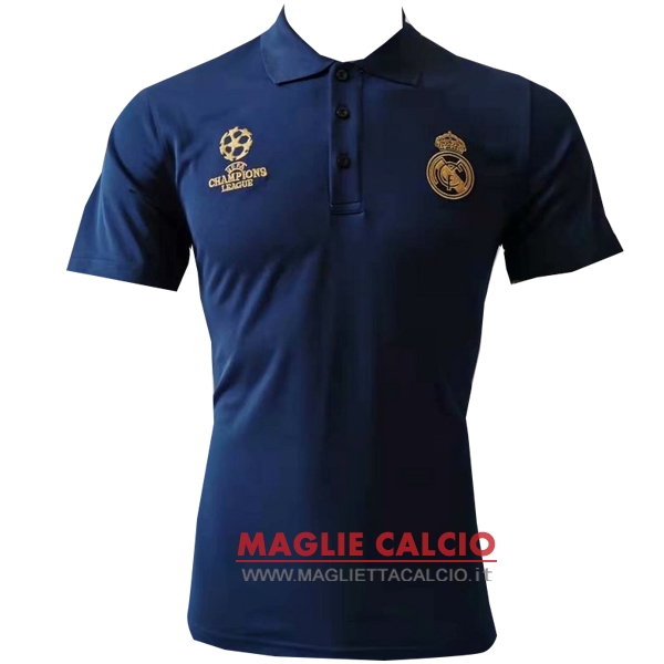 real madrid blu giallo magliette polo nuova 2019-2020