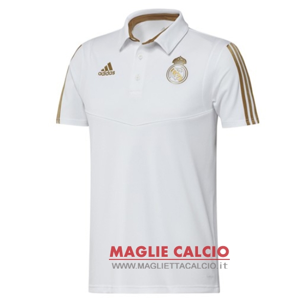 real madrid giallo bianco magliette polo nuova 2019-2020