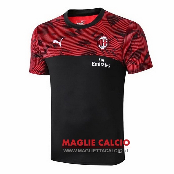 nuova formazione divisione magliette ac milan 2019-2020 nero rosso