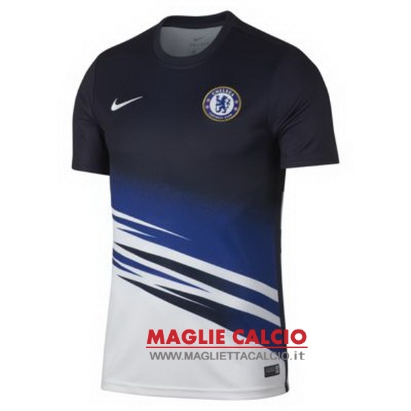 nuova magliette chelsea formazione 2019-2020 blu navy bianco