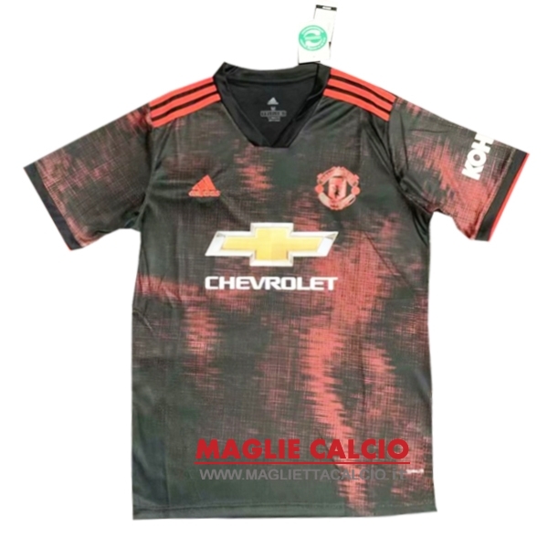 nuova formazione divisione magliette manchester united 2019-2020 nero rosso