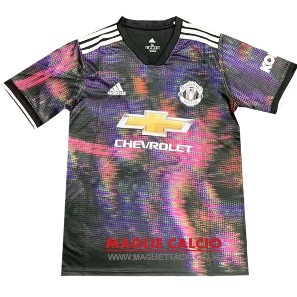 nuova formazione divisione magliette manchester united 2019-2020 purpureo bianco