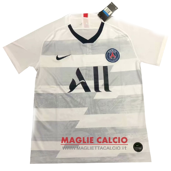 nuova formazione divisione magliette paris saint germain 2019-2020 bianco grigio