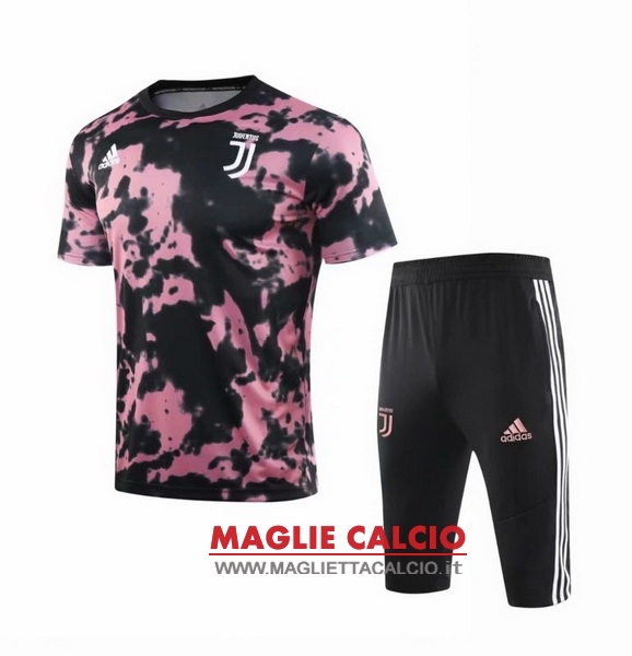 nuova formazione set completo divisione magliette juventus 2019-2020 nero rosa