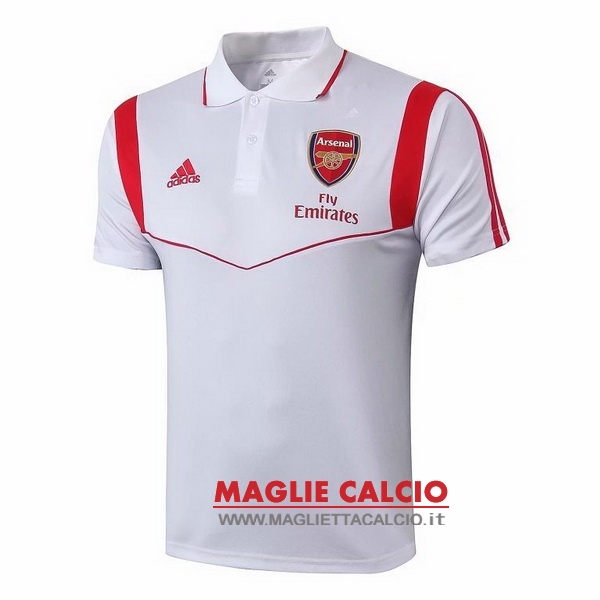 arsenal bianco rosso magliette polo nuova 2019-2020