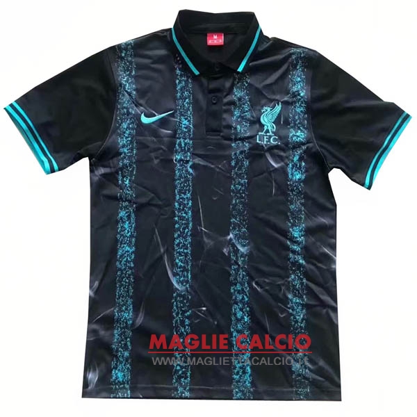 liverpool nero blu magliette polo nuova 2019-2020