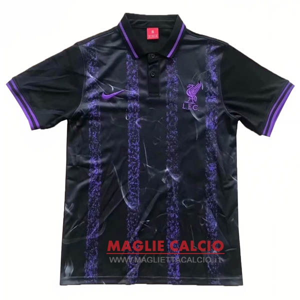 liverpool nero purpureo magliette polo nuova 2019-2020