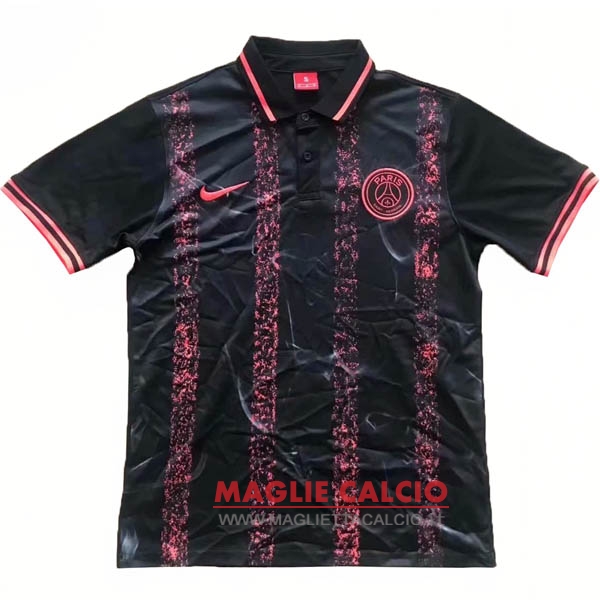 paris saint germain nero rosa magliette polo nuova 2019-2020