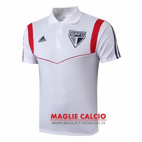 polo maglia sao paulo 2019-2020 bianco rosso