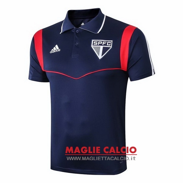 polo maglia sao paulo 2019-2020 blu rosso