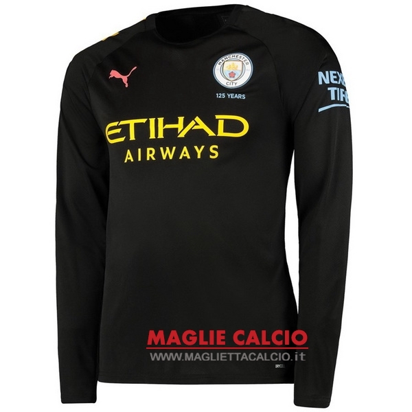 nuova seconda divisione magliette manica lunga manchester city 2019-2020