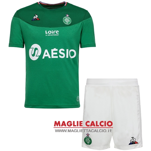 nuova seconda maglietta as saint-etienne set completo bambino 2019-2020