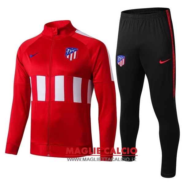 nuova atletico madrid insieme completo rosso bambino giacca 2019-2020