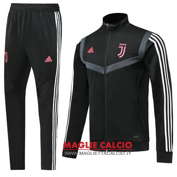 nuova juventus insieme completo rosa nero bambino giacca 2019-2020