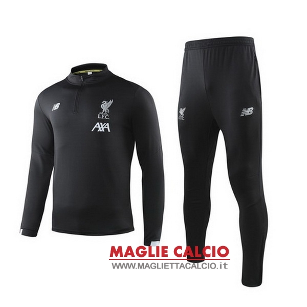 nuova liverpool insieme completo nero grigio bambino giacca 2019-2020