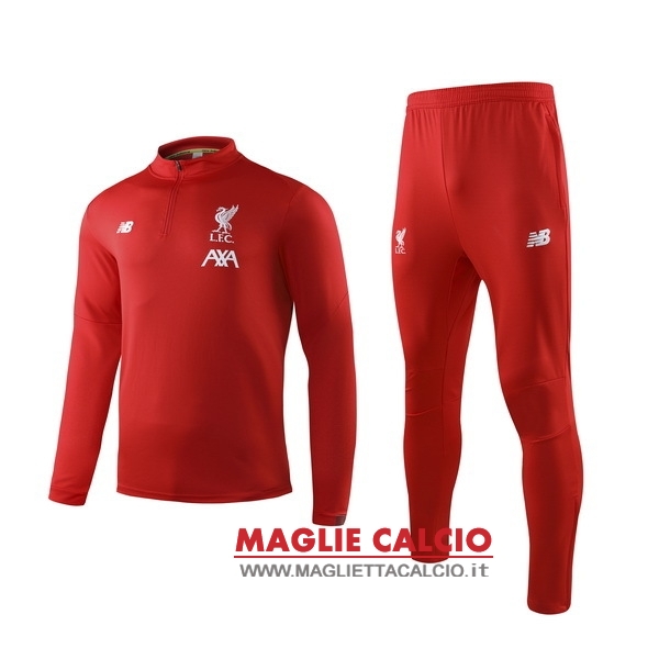 nuova liverpool insieme completo rosso bianco bambino giacca 2019-2020
