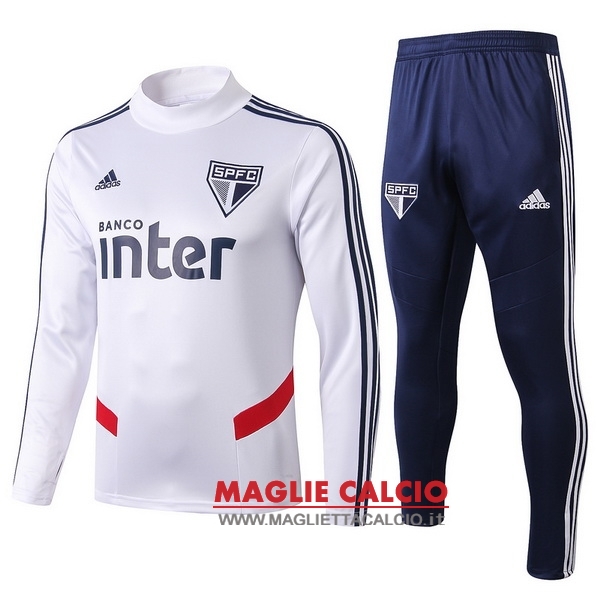 nuova sao paulo insieme completo bianco bambino giacca 2019-2020