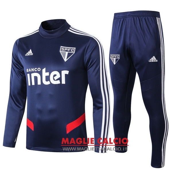 nuova sao paulo insieme completo blu navy bambino giacca 2019-2020