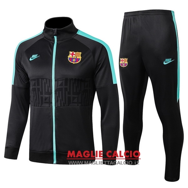 nuova barcelona set completo verde nero giacca 2019-2020