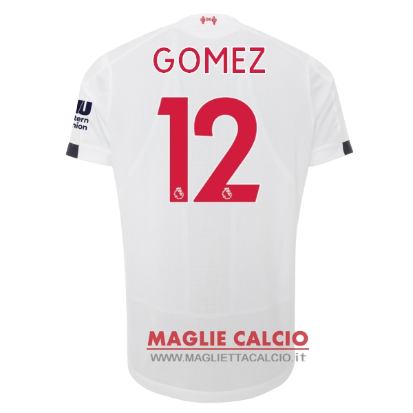 nuova maglietta liverpool 2019-2020 gomez 12 seconda