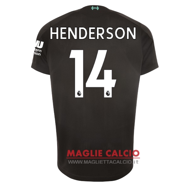 nuova maglietta liverpool 2019-2020 henderson 14 terza