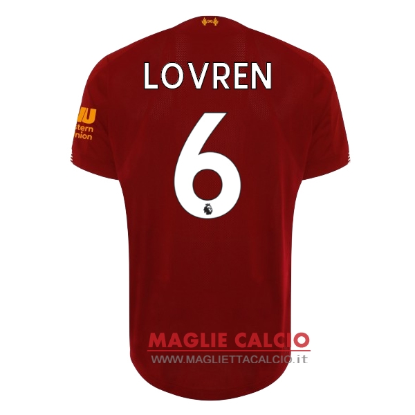 nuova maglietta liverpool 2019-2020 lovren 6 prima