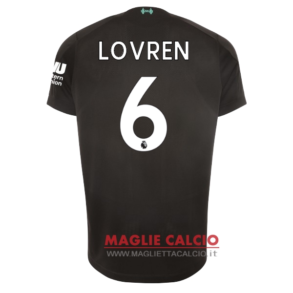 nuova maglietta liverpool 2019-2020 lovren 6 terza