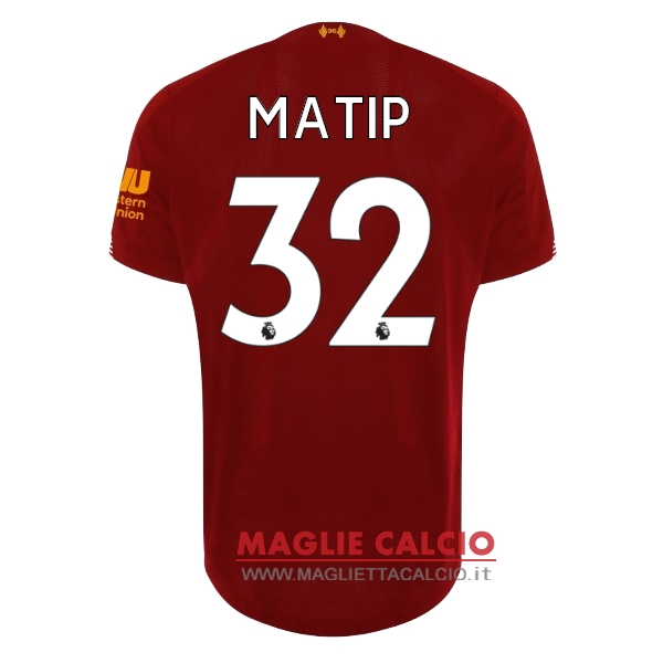 nuova maglietta liverpool 2019-2020 matip 32 prima