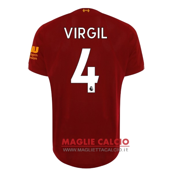 nuova maglietta liverpool 2019-2020 virgil 4 prima