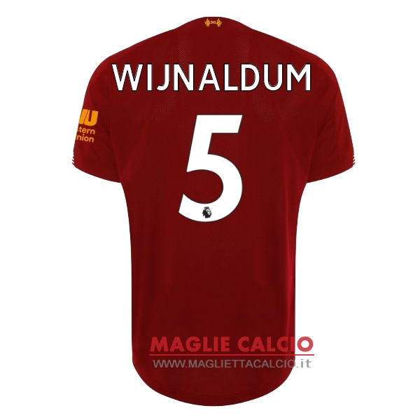 nuova maglietta liverpool 2019-2020 wijnaldum 5 prima