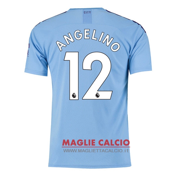 nuova maglietta manchester city 2019-2020 angelino 12 prima