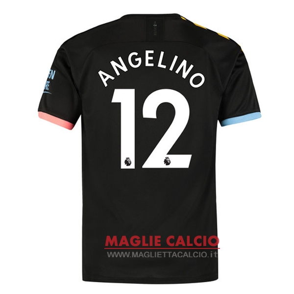 nuova maglietta manchester city 2019-2020 angelino 12 seconda