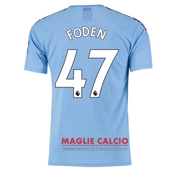 nuova maglietta manchester city 2019-2020 foden 47 prima