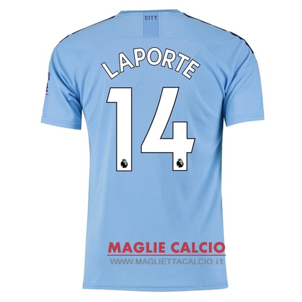 nuova maglietta manchester city 2019-2020 laporte 14 prima