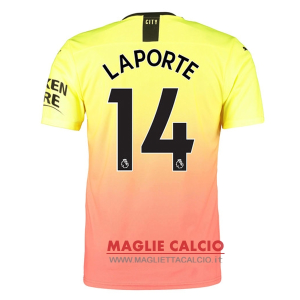 nuova maglietta manchester city 2019-2020 laporte 14 terza