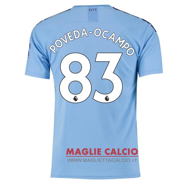 nuova maglietta manchester city 2019-2020 poveda ocampo 83 prima