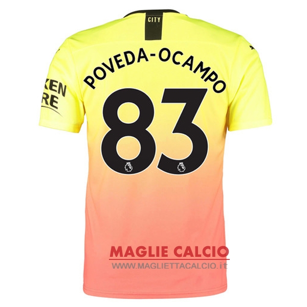 nuova maglietta manchester city 2019-2020 poveda ocampo 83 terza