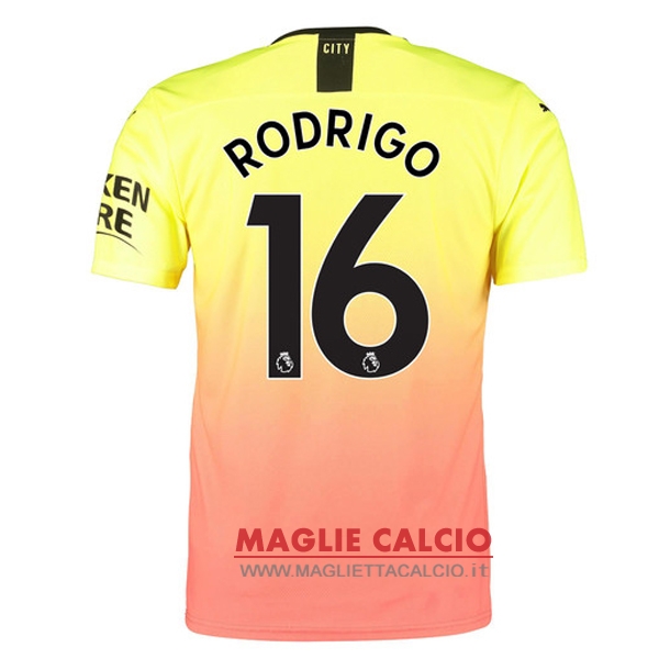 nuova maglietta manchester city 2019-2020 rodrigo 16 terza