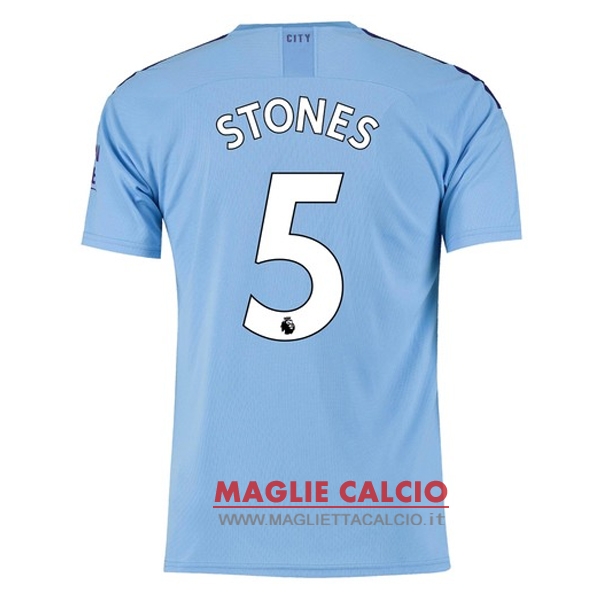 nuova maglietta manchester city 2019-2020 stones 5 prima