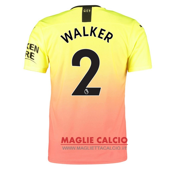 nuova maglietta manchester city 2019-2020 walker 2 terza