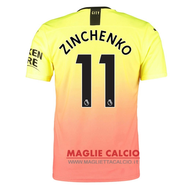 nuova maglietta manchester city 2019-2020 zinchenko 11 terza