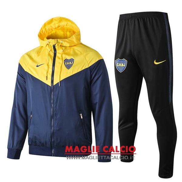 nuova boca juniors insieme completo blu giacca a vento 2019-2020