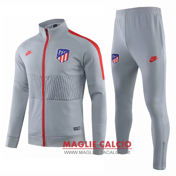 nuova atletico madrid insieme completo grigio giacca 2019-2020