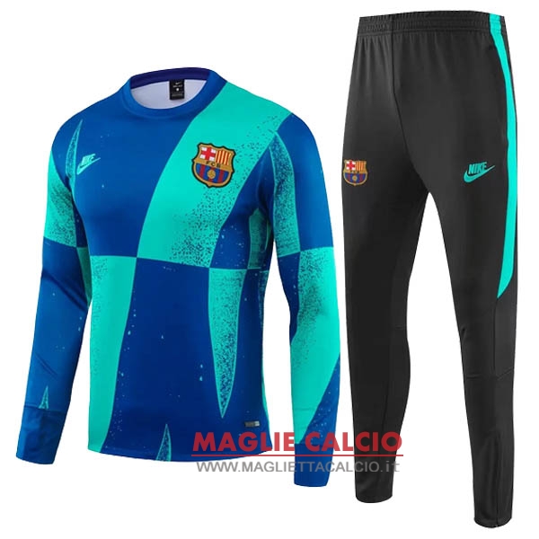 nuova barcelona set completo verde nero blu giacca 2019-2020