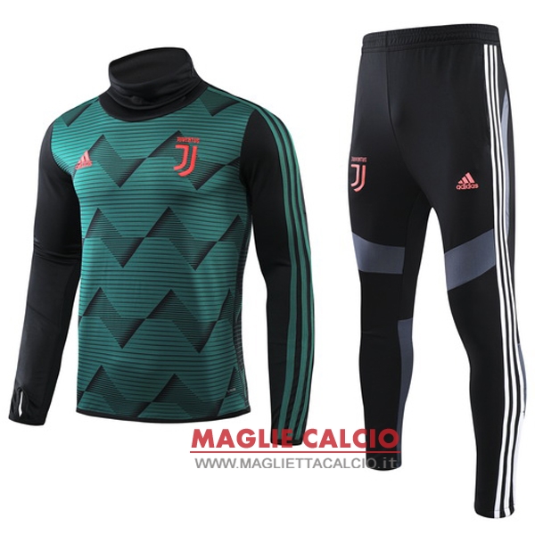 nuova juventus set completo nero verde giacca 2019-2020