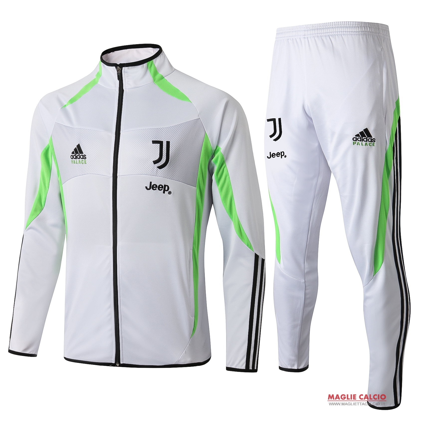 nuova juventus set completo verde bianco giacca 2019-2020