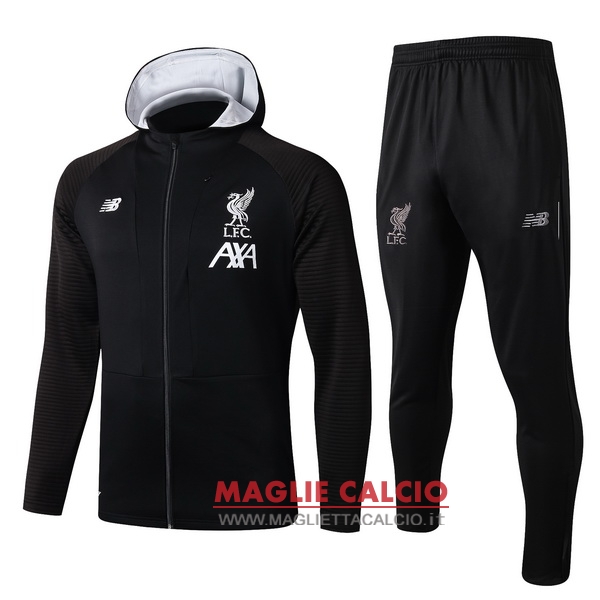 nuova liverpool insieme completo nero bianco giacca 2019-2020