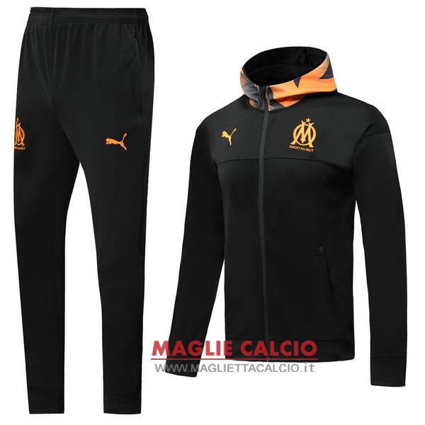 nuova marseille insieme completo nero arancione grigio giacca 2019-2020