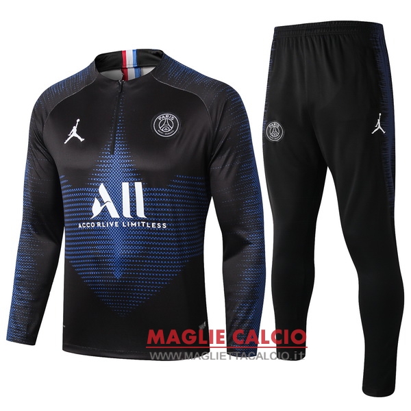 nuova paris saint germain insieme completo nero blu bianco giacca 2019-2020