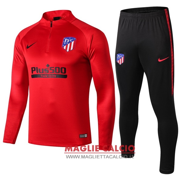 nuova atletico madrid insieme completo rosso nero giacca 2019-2020